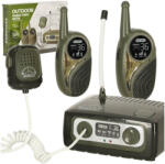  Gyerek walkie-talkie készlet központi egységgel, katonai változat, 333 m hatótáv IK-KX3635 (KX3635)