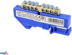 Schelinger sorkapocs DIN sínre 6X9 kék 500 V 63 A BM-A18-TBI-6X09-08P-NI (BM-A18-TBI-6X09-08P-NI)