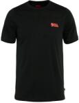 Fjällräven Abisko Wool Logo SS Black Férfipóló M