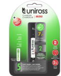 Uniross MINI USB akkutöltő + 2 db AAA (micro) 600 mAh HYBRIO Ni-MH akkumulátor (UCU001B)