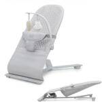 KinderKraft Mimi Light grey Hintázó Pihenőszék 9kg-ig - 3 Fokozatú Háttámlával, Összecsukható Kialakítással