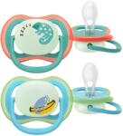 Philips Suzeta de noapte Philips Avent Ultra Air, 6-18 luni - 2 bucăți