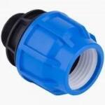 Poliext KPE Átmenet KM 32mmx1" 16 bar KÉK