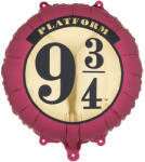 PartyDeco S. r. o Harry Potter fólia lufi - 9 és 3/4-es vágány, 35 cm, bordó-bézs
