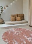 Louis De Poortere mosható műszálas körszőnyeg Sakura Copper Pink 9371 - Ø 140 cm