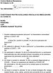  Chestionar pentru evaluarea riscului de imbolnavire cu COVID-19