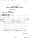  Autorizatie pentru eliberarea stupefiantelor