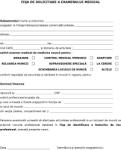  Solicitare pentru examenul medical la angajare Anexa 4