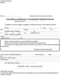  Fisa medicala personala tip siguranta transporturilor