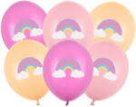  PartyDeco Latex Lufi Szett, Szivárvány, 30 cm, 6 db (SB14P-339-000-6)