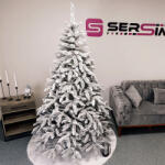 Sersimo Brad artificial Christmas Deluxe by Sersimo, Victoria nins, 2D, 220cm (U-Victoria-Snow-220)