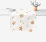 Goldea napron de masă de crăciun impermeabil - fursecuri de crăciun 35x120 cm Fata de masa