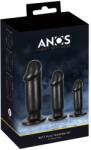 Anos Butt Plug Training Kit Set 3 Dopuri Anale cu Ventuză