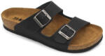 LEON 4010 LEON Comfort női bőr papucs (LEON2931-fekete-bakar)