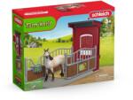 Schleich Schleich, Farm World, Box pentru ponei cu iapa Mustang, set, 42724 Figurina