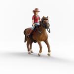 Schleich Schleich, Horse Club, Hannah si Cayenne, armasar de rasa Quarter Horse, set, 42711 Figurina