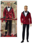 Mattel Barbie, Ken de Craciun, papusa blonda Papusa Barbie