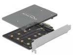 Delock PCI Express x1 Kártya - 2 x belső M. 2 Key B