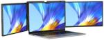 Uperfect M140G12 hordozható dual monitor, 14", 2.2K, IPS, 16: 10, 60Hz, 300 cd/m2, 100% sRGB, Matte, 2× USB-C (Audio + Video), 2× Mini HDMI, Fekete (M140G12)