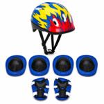 Fixato Set Protectie Pentru Copii 7 in 1 FIXATO, Casca pentru 4-12 ani, Genunchiere, Cotiere si Aparatori Incheieturi, pentru Ciclism, Patinaj, Skateboard, Multicolor (set-copii-2-multicolor)
