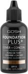 Gosh Gosh, Foundation Plus+, Cover & Conceal, Liquid Foundation, 010, Tan, SPF15, 30 ml