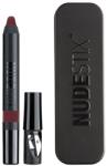Nudestix Nudestix, Intense Matte, Creion de buze și fard de obraz 2-în-1, Corb, 2.5 g