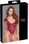 Cottelli Collection Lace Crotchless Body with Stimulating Pearls 2644932 Red