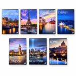 Elisa Caiet studentesc A4 Elisa, 60 file, 80g/mp, matematica, Cities of the world (EP-696743)