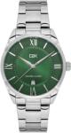 Daniel Klein D2K DK. 6.14452-4 - Ceas barbatesc quartz argintiu cu cadran verde (DK.6.14452-4) Ceas