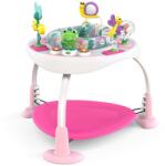 Bright Starts Trampolin pentru bebelusi Bright Starts Bounce Baby, 2 in 1, roz, cu 7 jucarii (1813759)
