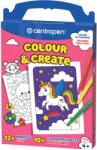 Centropen colour & create, fixy + omalovánky, motivy pro holky