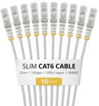 StarTech Patch Cord StarTech N6PAT50CMGRS10PK, UTP, Cat. 6, 0.5 m, Gray, 10 bucati (N6PAT50CMGRS10PK) - flax