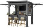 Keter 264058 Bar-B-Q Gazebo műanyag kerti pavilon - dió-szürke
