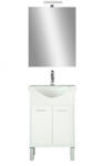 Leziter Nerva Prime 55 - set complet de mobilier pentru baie, alb (NERVAPR55F)