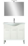 Leziter Nerva Prime 85 - set complet de mobilier pentru baie, alb (NERVAPR85F)
