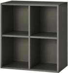 Leziter Dulap de perete deschis Boxie 80x80x37 cm, antracit (LBX8080NYAN)
