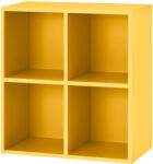 Leziter Dulap de perete deschis Boxie 80x80x37 cm, galben (LBX8080NYSA)