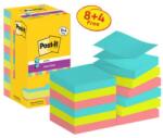 Post-it Notițe autoadezive Post-it Strong Z-Notes, 76 mm x 76 mm, 90 de coli per notiță, Cosmic, 12 notițe per pachet