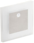 Kanlux 27370 APUS LED PIR WW beltéri lépcsővilágító lámpatest, mozgásérzékelővel, rozsdamentes acél színben, 13 lm, 0, 8 W teljesítmény, 3000 K, IP20 védettséggel ( Kanlux 27370 ) (27370)