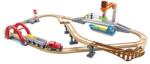 Hape Set de cale ferată - set pentru transport maritim și feroviar de marfă (OLP1088E3790) Trenulet