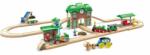 Hape Stație de tren retro din lemn (OLP1088E3741A) Trenulet