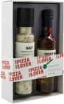 Nicolas Vahé Set cadou de condimente PIZZA LOVER, sare cu parmezan și busuioc + ulei picant, Nicolas Vahé (NV104980724)