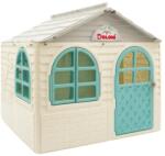 Doloni Căsuță pentru copii alb-albastră 137x130x120cm (02550/5ROZ) Casuta pentru copii