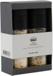 Nicolas Vahé Set cadou de condimente 120 + 80 g, sare chilli bio și sare bio cu usturoi sălbatic, Nicolas Vahé (NV104980721)