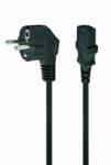 Gembird Cablu alimentare Schuko la C13 3m Negru, Gembird PC-186-100-3M (PC-186-100-3M)