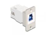 Delock Modul montare panou USB-B 5 Gbps la USB-A M-M Alb, Delock 67337 (67337)