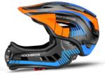 ROCKBROS Gyerek Teljes Arcú Kerékpáros Sisak M-es méret (53-58 cm), Levehető Állvédővel, BMX MTB Downhill, Fiúknak és Lányoknak