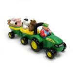 John Deere Szénarakodó Pótkocsi Állathanggal, Gazdával és 4 Állattal, 18 Hónapos Kortól, Beltéri és Kültéri Játék, Többszínű