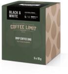 COFFEE LIMIT PUNGĂ DE CAFEA CU LIMITĂ DE PICĂTURĂ, Negru și Alb, 5 x 10 g