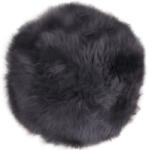 Nordic Living Szürke Lenny báránybőr ülőpárna 35 cm (3981013)